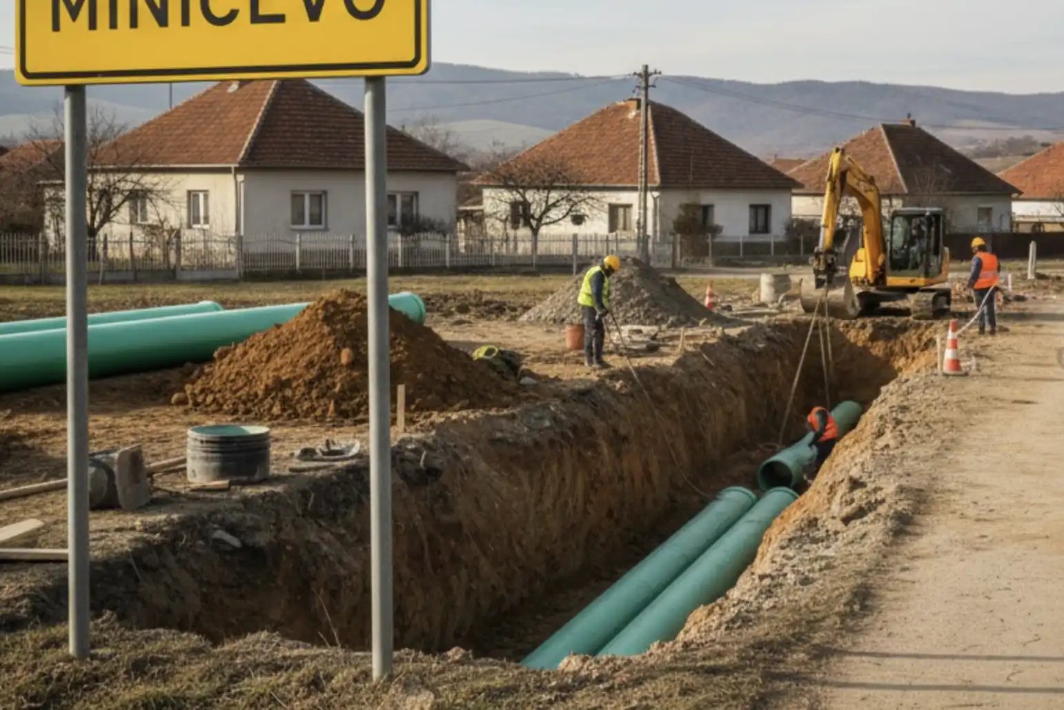 Radovi na postavljanju cevi, foto: ilustracija