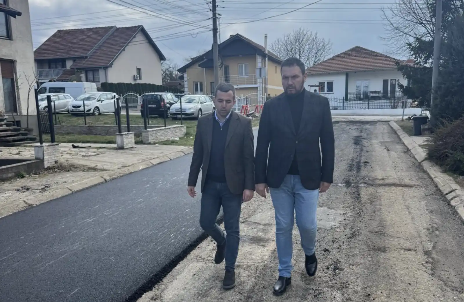 Josifović i Stevanović u obilasku radova, foto: M.M.