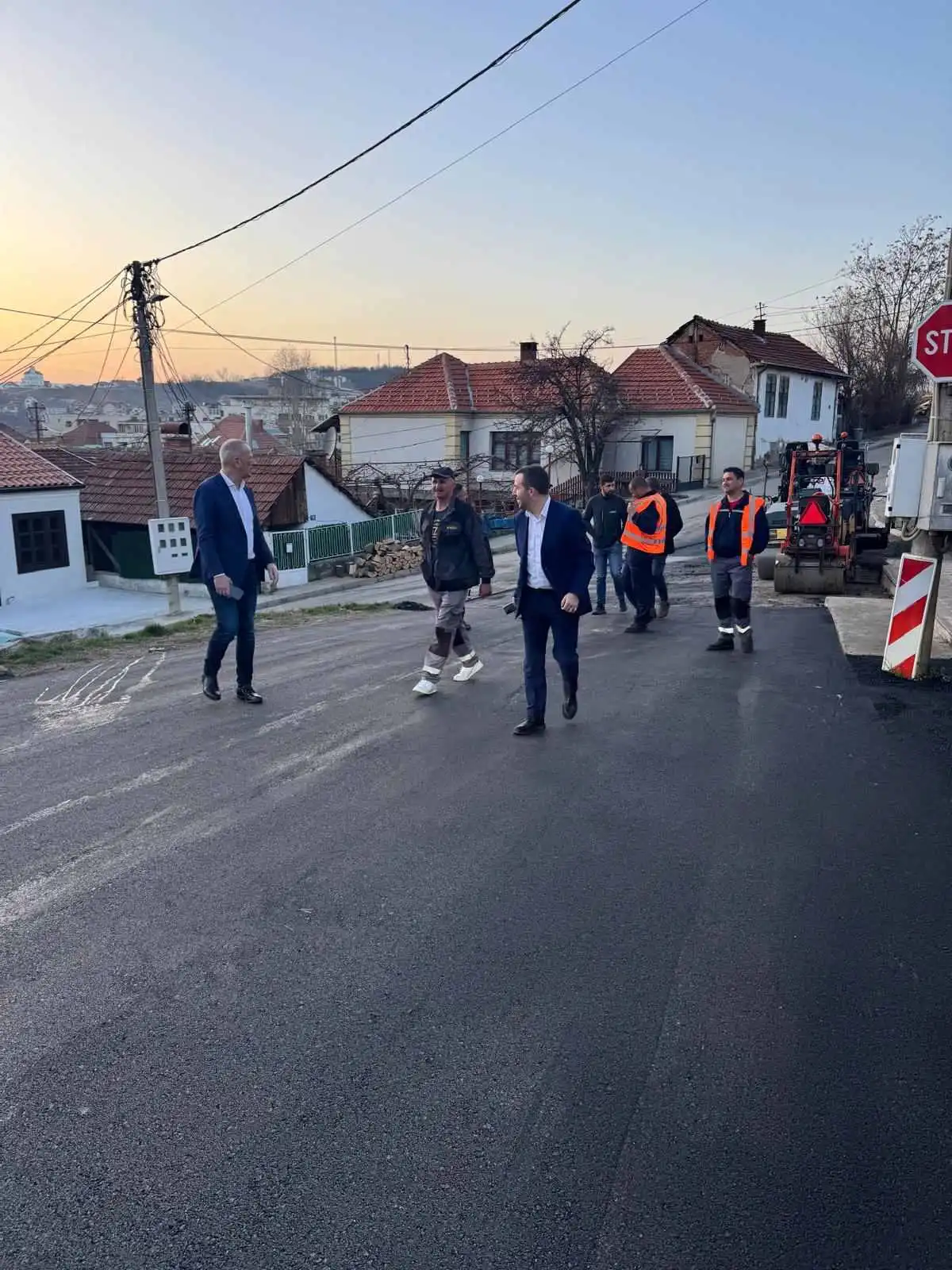 Radovi na uređenju putne infrastrukture u Knjaževcu, foto: M.M. 